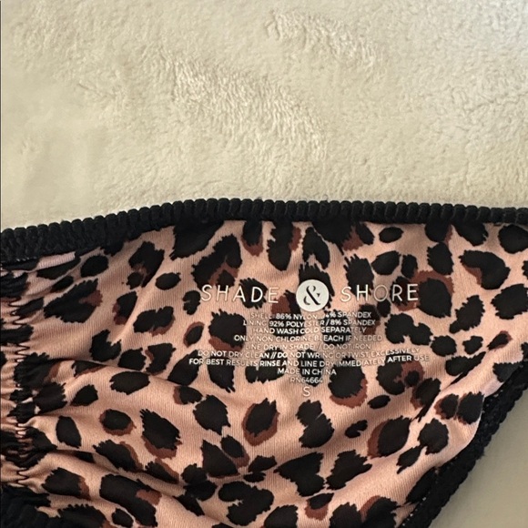 Shade & Shore Black Bikini with Leopard Print - Picture 6 of 8